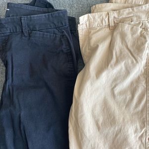 Old Navy khaki and navy pants